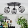 Chehalis ceiling light, globe light Smoke-coloured, 3-light sources