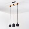 Bassagoda hanging light, pendant light Ecru, black, 3-light sources