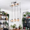 Bongal hanging light, pendant light Ecru, black, 3-light sources