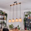 Lindberg hanging light, pendant light Ecru, black, 4-light sources