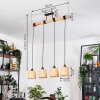 Lindberg hanging light, pendant light Ecru, black, 4-light sources