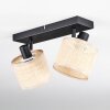 Sabadim ceiling light, ceiling spotlight black, 2-light sources