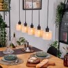 Bassagoda hanging light, pendant light Ecru, black, 5-light sources