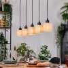 Bassagoda hanging light, pendant light Ecru, black, 5-light sources