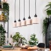 Bassagoda hanging light, pendant light Ecru, black, 5-light sources