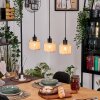 Sabadim hanging light, pendant light Ecru, black, 3-light sources