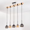 Koyoto hanging light, globe light, pendant light Ecru, black, 5-light sources