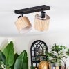 Bongal ceiling light, ceiling spotlight black, 2-light sources