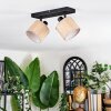 Bongal ceiling light, ceiling spotlight black, 2-light sources