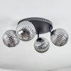 Chehalis ceiling light, globe light Smoke-coloured, 4-light sources
