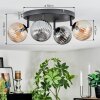 Chehalis ceiling light, globe light Amber, Smoke-coloured, 4-light sources