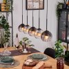 Koyoto hanging light, globe light, pendant light Ecru, black, 5-light sources