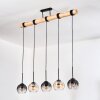 Koyoto hanging light, globe light, pendant light Ecru, black, 5-light sources
