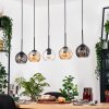 Koyoto hanging light, globe light, pendant light Ecru, black, 5-light sources