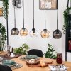 Koyoto hanging light, globe light, pendant light Ecru, black, 5-light sources