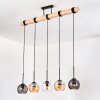 Koyoto hanging light, globe light, pendant light Ecru, black, 5-light sources