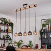 Koyoto hanging light, globe light, pendant light Ecru, black, 5-light sources