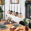 Koyoto hanging light, globe light, pendant light Ecru, black, 5-light sources