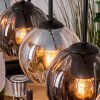 Koyoto hanging light, globe light, pendant light Ecru, black, 5-light sources