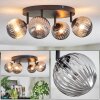 Chehalis ceiling light, globe light Smoke-coloured, 4-light sources