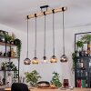 Ripoll hanging light, globe light, pendant light Ecru, black, 5-light sources