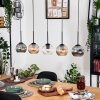 Ripoll hanging light, globe light, pendant light Ecru, black, 5-light sources