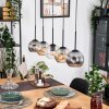 Ripoll hanging light, globe light, pendant light Ecru, black, 5-light sources