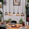 Ripoll hanging light, globe light, pendant light Ecru, black, 5-light sources