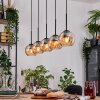 Koyoto hanging light, globe light, pendant light Ecru, black, 5-light sources