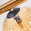 Chehalis ceiling light, globe light gold, black, 8-light sources