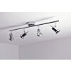 Wofi HOORN ceiling light LED chrome, 4-light sources