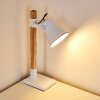 OKSBOL Table Lamp brown, white, 1-light source