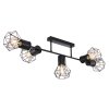 Globo PRISKA Ceiling Light black, 5-light sources