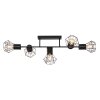 Globo PRISKA Ceiling Light black, 5-light sources