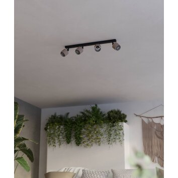 Eglo lights ROSLEY ceiling light, ceiling spotlight black, 4-light sources