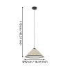 Eglo lights OXPARK hanging light black, 1-light source