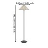 Eglo lights OXPARK floor lamp black, 1-light source