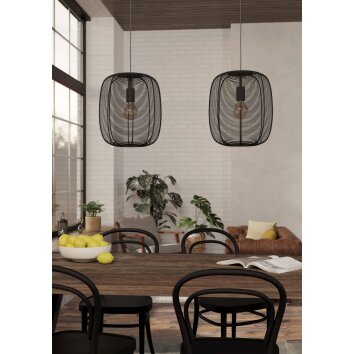 Eglo lights RINROE hanging light black, 2-light sources