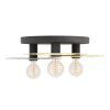 Eglo lights LINTMILL ceiling light, wall light brass, black, 3-light sources