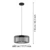 Eglo lights GINESTRONE-Z hanging light LED black, 1-light source, Colour changer