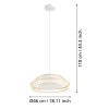 Eglo lights YUKU-Z hanging light LED white, 1-light source, Colour changer