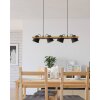 Eglo lights HORNWOOD-Z hanging light LED brown, black, 4-light sources, Colour changer