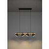 Eglo lights HORNWOOD-Z hanging light LED brown, black, 4-light sources, Colour changer