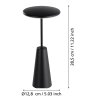 Eglo lights PICCOLA table lamp LED black, 1-light source