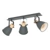 Eglo lights COSWARTH ceiling light, ceiling spotlight anthracite, brown, Opal white