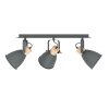 Eglo lights COSWARTH ceiling light, ceiling spotlight anthracite, brown, Opal white