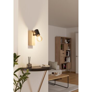 Eglo lights EGLO ceiling spotlight, wall light brown, black