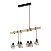 Eglo lights EGLO hanging light brown, black, 6-light sources