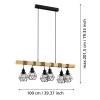 Eglo lights EGLO hanging light brown, black, 6-light sources