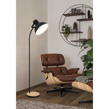 Eglo lights LUBENHAM floor lamp brown, black, 1-light source